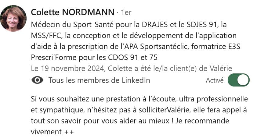 avis sur Valérie Oberfeld consultante SEO